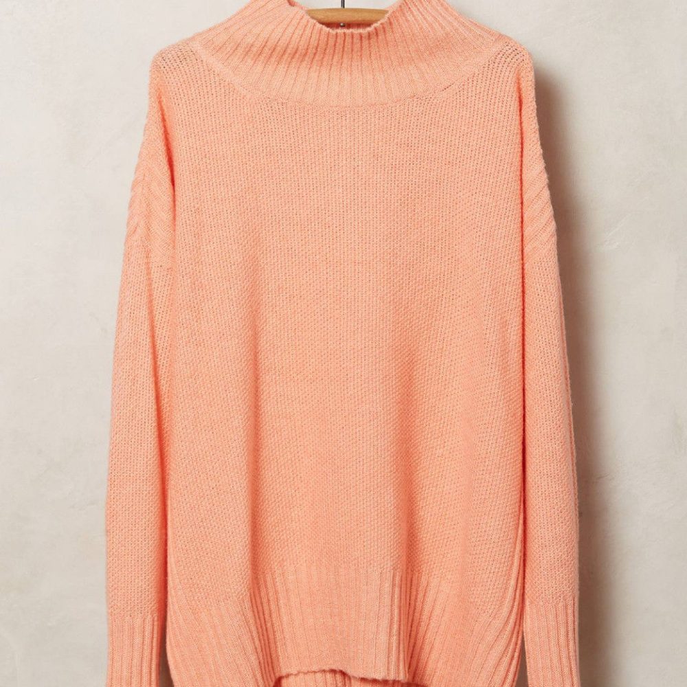Anthropologie Aisla Pullover Mock Turtleneck Sweater By Angel Of The North NWT